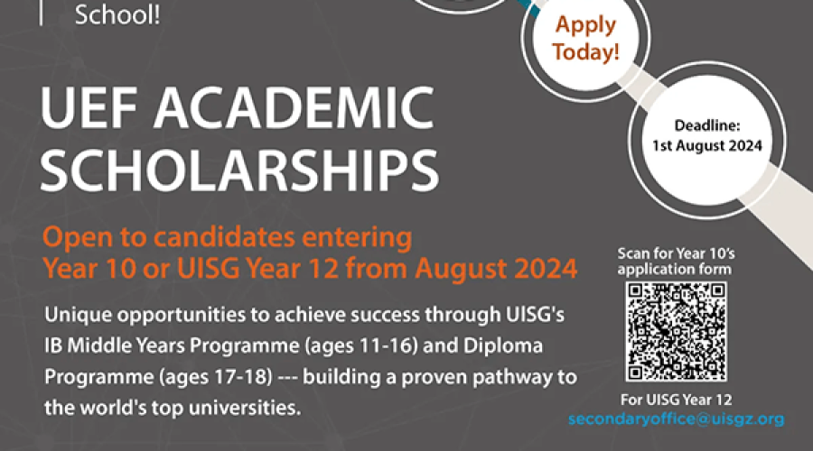 Y10 Academic Scholarships & UISG Y12 Graduation Scholarships